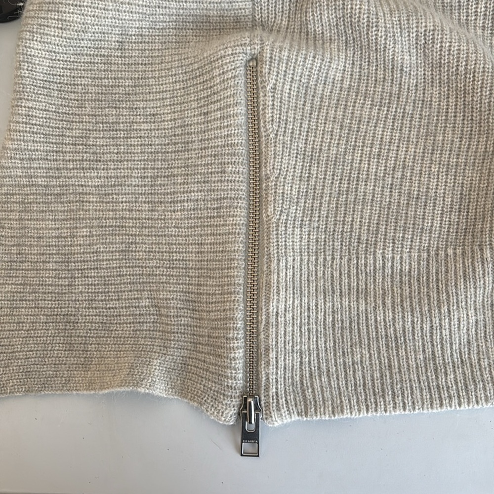 AllSaints Able Zip Sweater Jumper - Picture 7 of 9